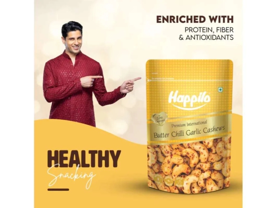 Happilo Premium International Butter Chilli Garlic Cashew 160g