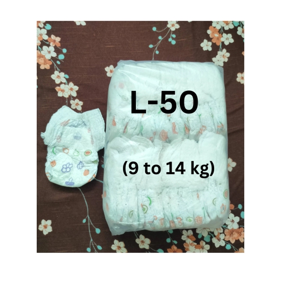 Comfortable Baby Diaper - Pack of 50 - L