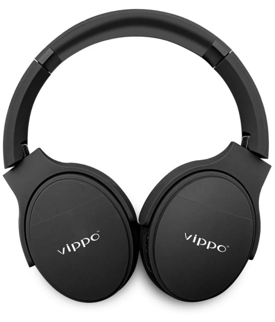 Vippo Classic VBH 658 HEADPHONE Bluetooth Bluetooth Headphone Over Ear 15 Hours Playback Passive noise cancellation IPX5(Splash & Sweat Proof) Black