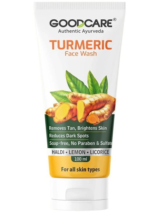 Goodcare Turmeric Facewash with Haldi, lemon and Licorice I Removes Tan & reduces dark spots -100ml