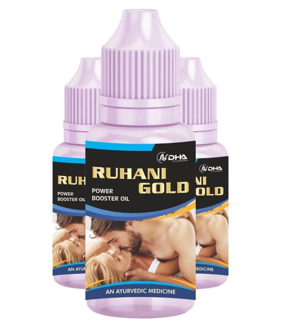 DHA Ayurveda Ruhani Gold- Men Power Herbal Massage Oil 60 ml Pack of 3