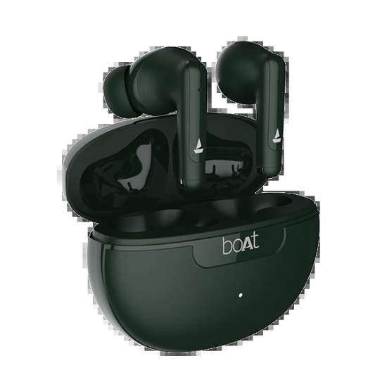 boAt Airdopes 161 ANC | Wireless Earbuds with Active Noise Cancellation up to 32dB, ENx™ Technology, ASAP™ Charge Green