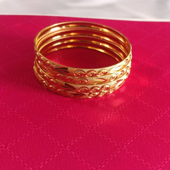 Gold Plated Bangle Set of 4