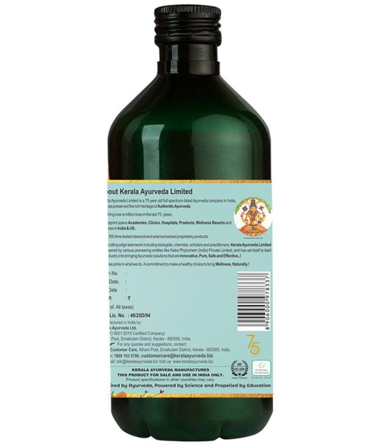 Kerala Ayurveda Khadirarishta 450ml, Herbal Blood Purifier, For Acne Relief, Tonic For Sensitive Skin, For Pimple Free Skin, 100% Ayurvedic