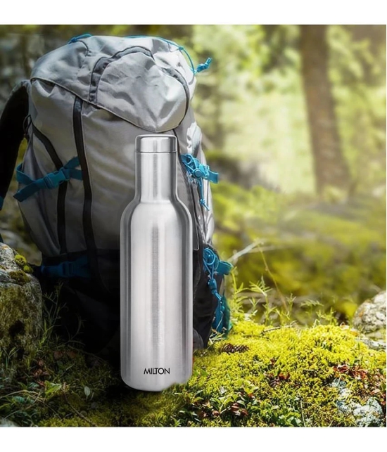 Milton Charm 400 Thermosteel 24 Hours Hot or Cold Water Bottle, 360 ml, Silver - Silver