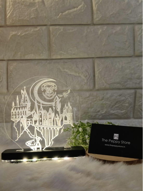 Harry Potter Hogwarts Led Plaque with Led Stand