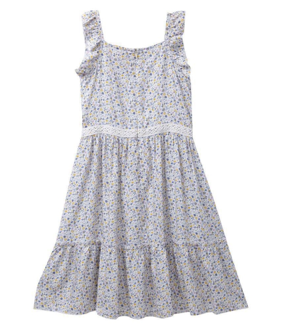 Cub McPaws Girls Midi/Knee Length Casual Dress (Multicolor, Sleeveless) - None