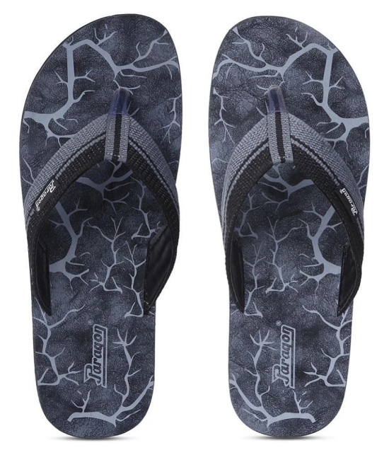 Paragon - Black Fabric Thong Flip Flop - None