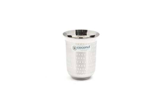 coconut Stainless Steel A18 Water Glass/Drinking Glass/Tumblers - Capacity -300Ml -Pack of 6