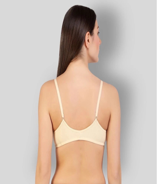 Desiprime - Beige Cotton Blend Non Padded Womens Everyday Bra ( Pack of 1 ) - None