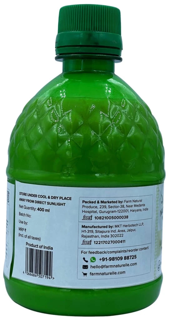 Farm Naturelle-Strongest n Concentrated Amla Juice for Improved Immunity, Hair and Skin Health (2+2 Free)-4x400ml+ 55gx4 Herbs Infused Forest Honeys