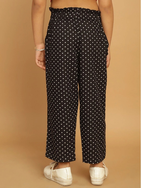 MINI & MING Girls Polka Dot Printed Relaxed Low-Rise  Trousers