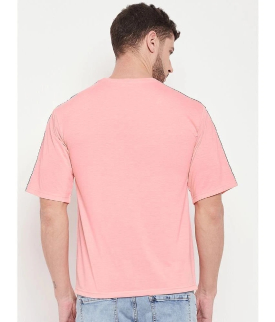 AUSTIZ - Peach Cotton Blend Regular Fit Mens T-Shirt ( Pack of 1 ) - None