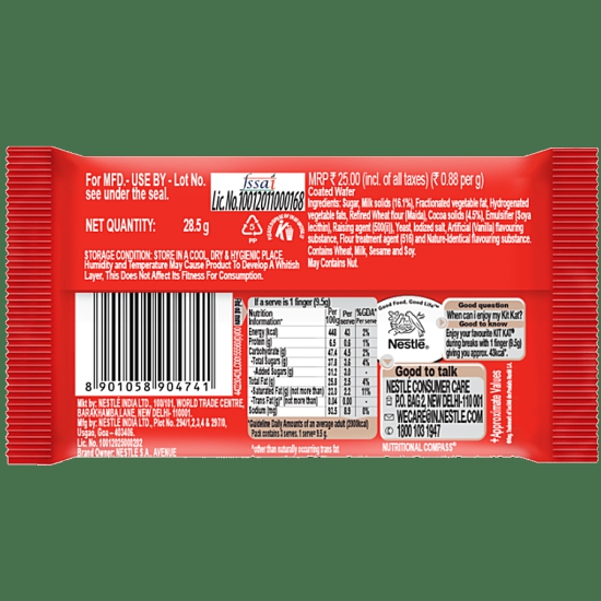 Nestle Kitkat Coated Wafer - 28.5 g