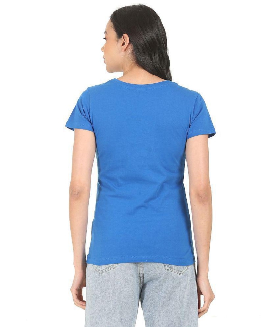 Sugr - Cotton Blend Regular Blue Women's T-Shirt ( Pack of 1 ) - None