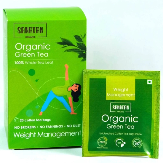 Sanatan Organic Weight Management Green Tea- 20 sachets