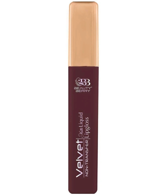 Beauty Berry Velvet Non Transfer Liquid Lipstick for Women 5ml, Rusty Clay (Shade - 08)