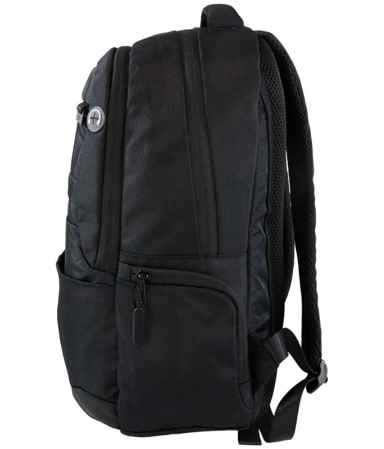 mikebags 22 Ltrs Black Polyester College Bag - Black