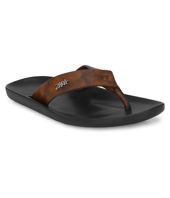 Leeport Brown Flip Flops - 11