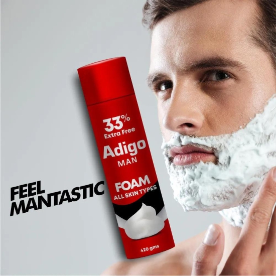 Adigo Man Shaving Foam - 420gm (Pack Of2)