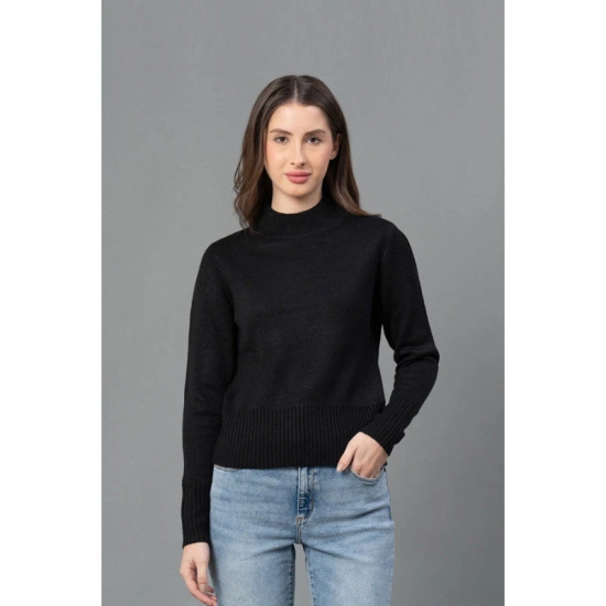 Mode By RedTape Women Black Solid Sweater