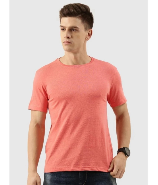 Bene Kleed - Peach Cotton Blend Regular Fit Mens T-Shirt ( Pack of 1 ) - None