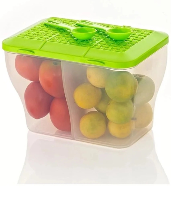 HOMETALES Dal/Masala/Vegetable Plastic Multicolor Multi-Purpose Container ( Set of 2 ) - Multicolor