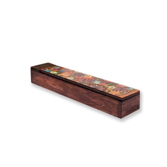 Agarbatti Stand and Storage Box- Brown