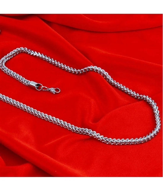 Fashion Frill Limited Edition Double Tone Silver Chain For Men /Boy - None