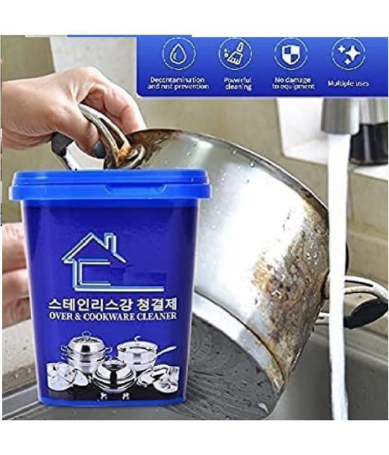 Gatih Multi-Purpose Quick Clean Oven & Cookware Cleaner Dishwash Powder Household Steel Utensil Cleaning Powder 490 g