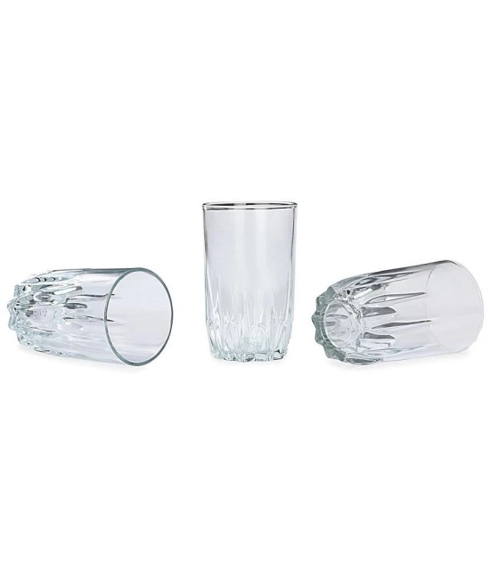 Somil Drinking Glass Glass Glasses Set 250 ml ( Pack of 4 ) - Transparent