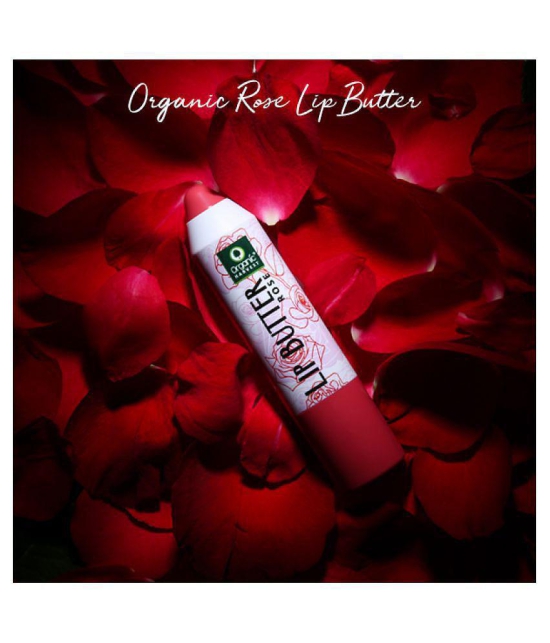 Organic Harvest Rose Lip Butter Enriched With Vitamin E & Benefits Of Mango Butter, For Dark Lips to Lighten, for Dry & Chapped Lips - 4 gm