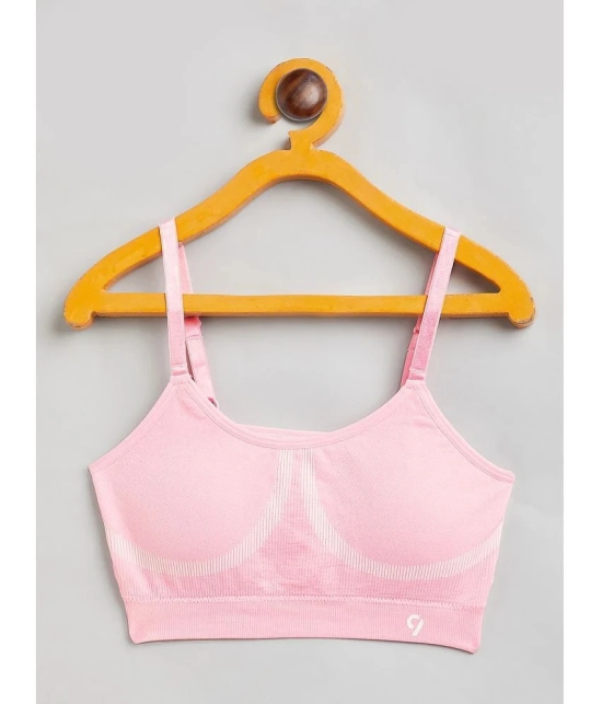 C9 Airwear Pink Ribbed Branded Bra - None