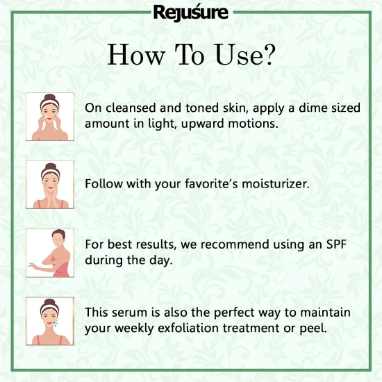 Rejusure Glycolic Acid Moisturiser Reduces Pigmentation Dark Spots  Acne Cream for Face - 50 ml Pack of 5-Rejusure Glycolic Acid Moisturiser Reduces Pigmentation, Dark Spots & Acne Cream for Face