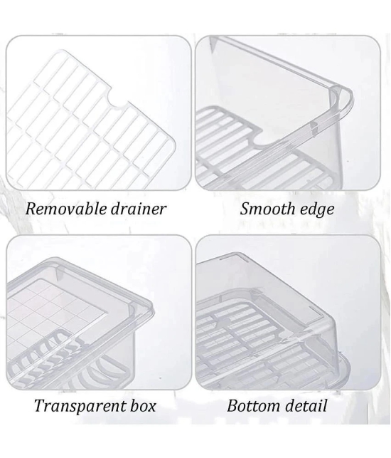 SHARUJA Freezer Storage Polyproplene Transparent Food Container ( Set of 4 ) - Transparent