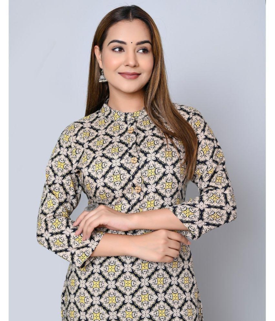 MAUKA - Beige Rayon Women''s Straight Kurti ( Pack of 1 ) - None