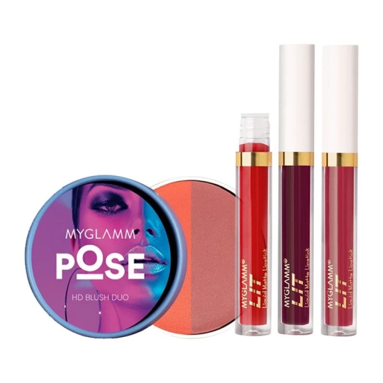 POSE HD Blush & Liquid Lipstick Set