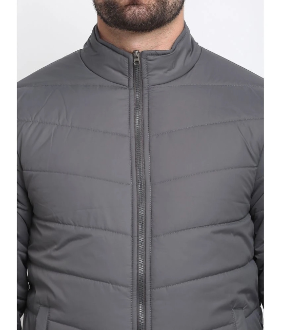 9TY3REE Polyester Mens Quilted & Bomber Jacket - Grey ( Pack of 1 ) - None