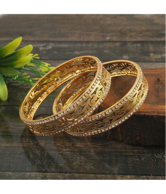 Jewar Mandi - Gold Kada Set ( Pack of 1 ) - None