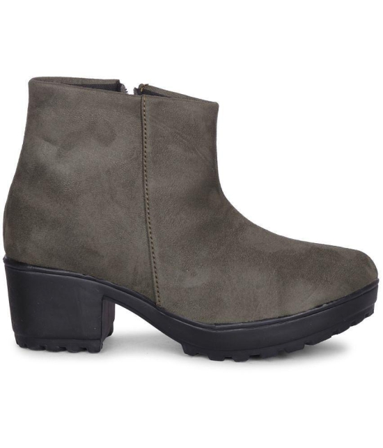 Saheb - Olive Women''s Ankle Length Boots - None