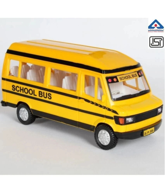 THRIFTKART - School Bus Tempo Traveller School Bus, FOR KIDS - Yellow - Yellow