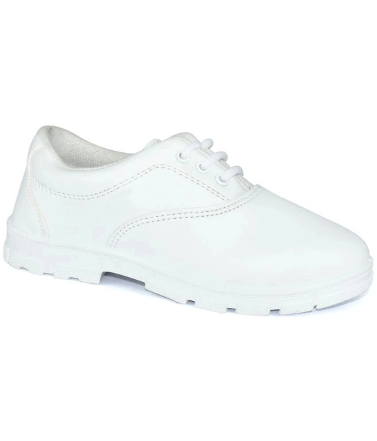 Ajanta - White Boys School Shoes ( 1 Pair ) - None