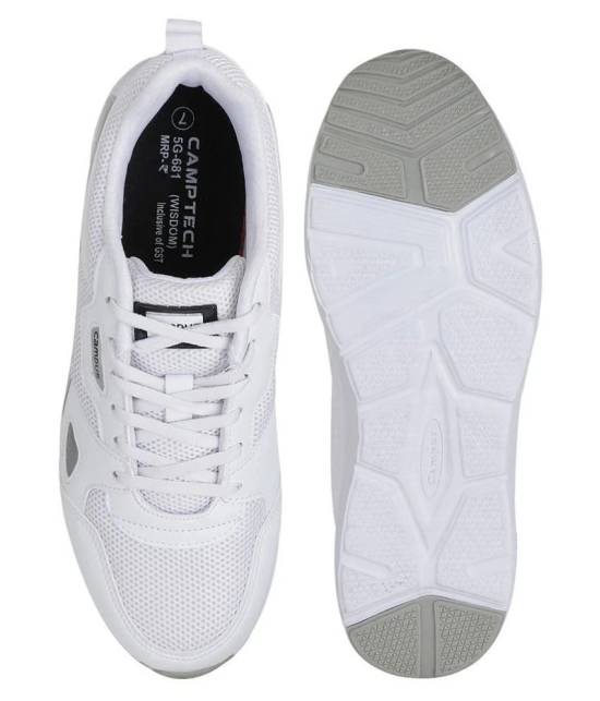 Campus WISDOM White  Mens Sports Running Shoes - 10