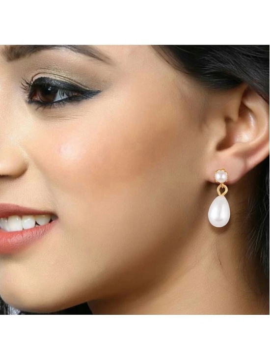 Vighnaharta Gold Drop Earrings ( Pack of 1 ) - Gold