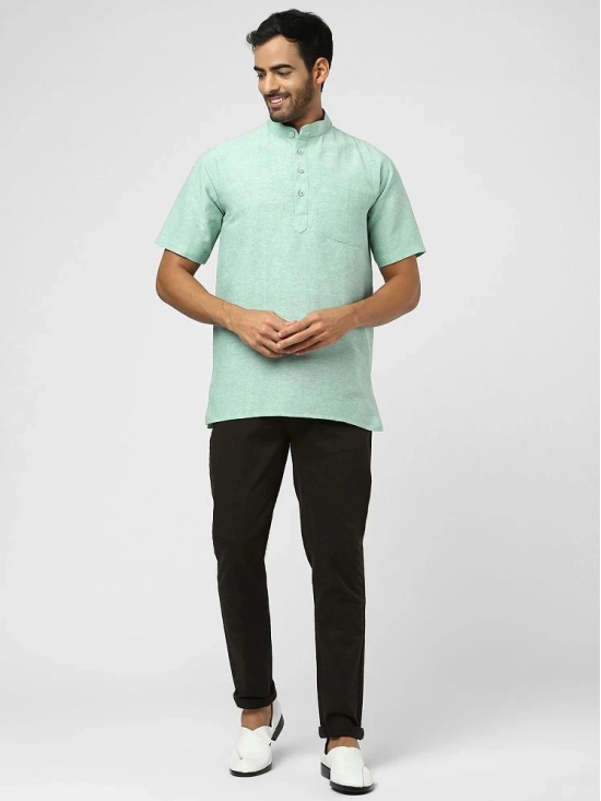 DESHBANDHU DBK - Green Cotton Mens Kurta ( Single ) - None