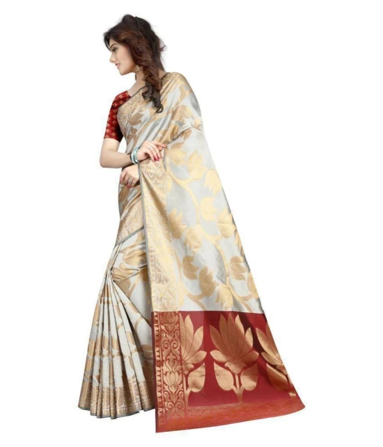 Gazal Fashions - Multicolor Silk Saree With Blouse Piece (Pack of 1)