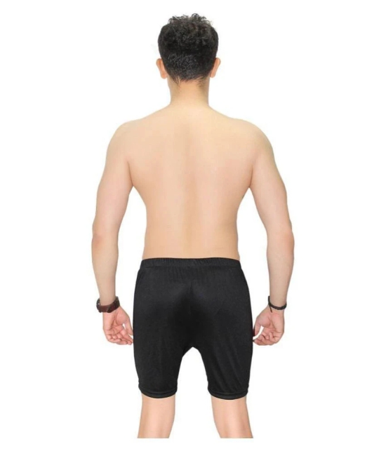 Goodluck Black Polyester Lycra Jammer Single - 30