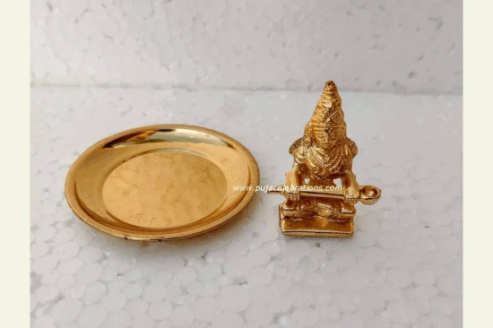 Annaporni with Plate Small-Gold