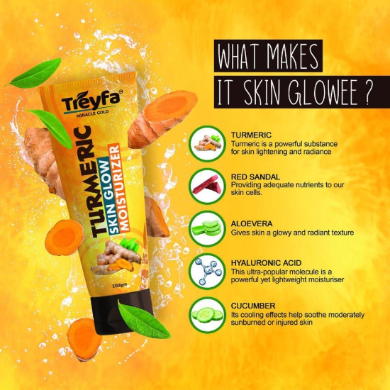 Treyfa Turmeric skin glow moisturizer for intense hydration & nourishment