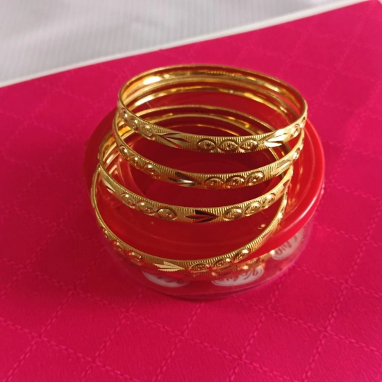 Gold Plated Bangle Set of 4